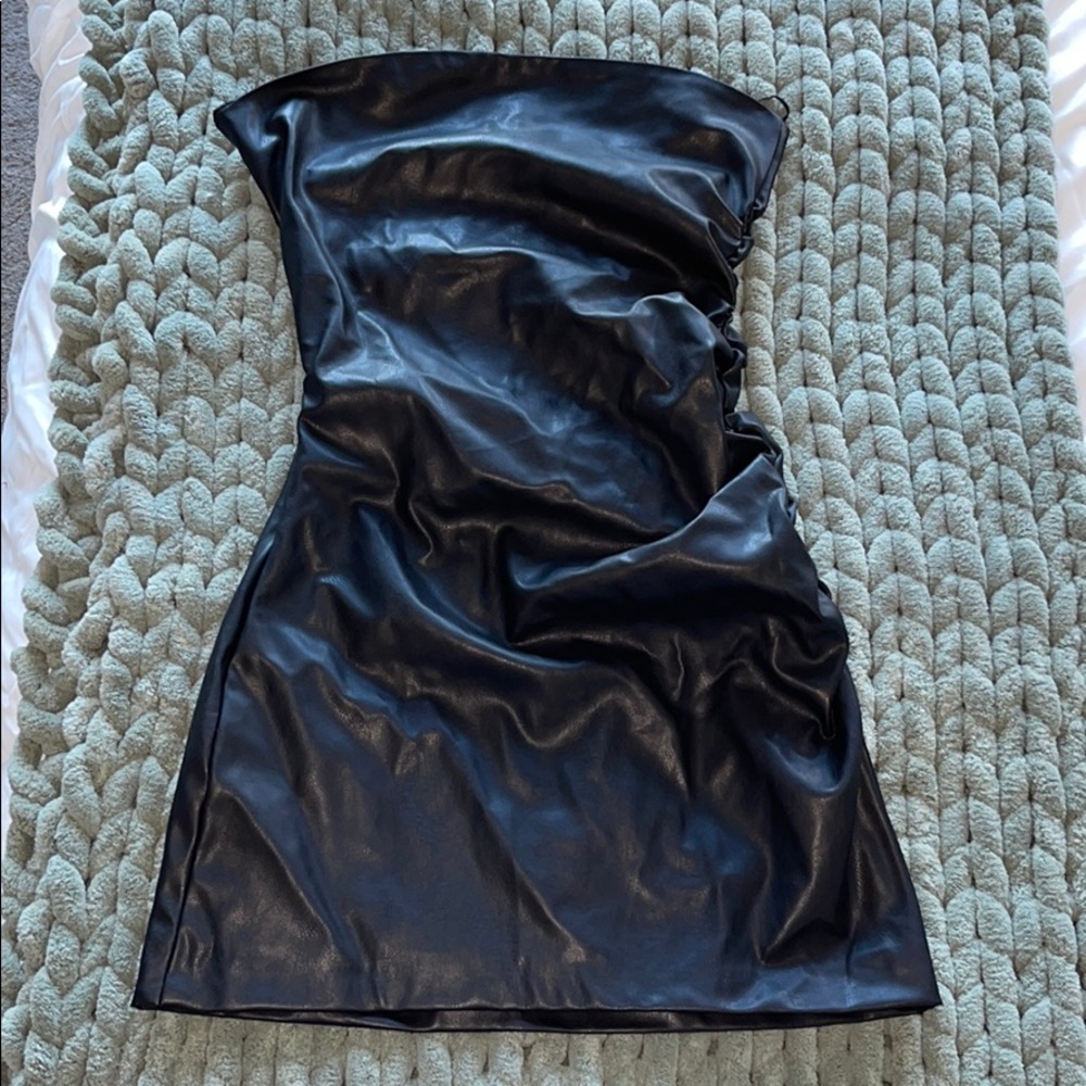 Zara leather dress